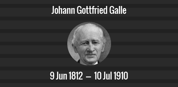 Johann Gottfried Galle cover image