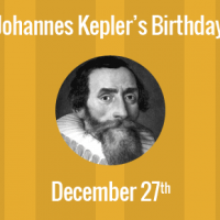 Johannes Kepler Birthday - 27 December 1571