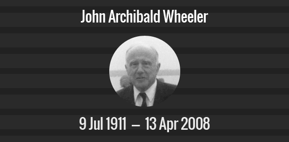 John Archibald Wheeler cover image