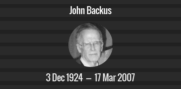 John Backus cover image