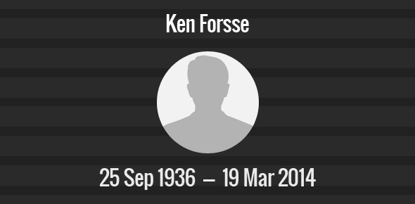 Ken Forsse Death Anniversary - 19 March 2014