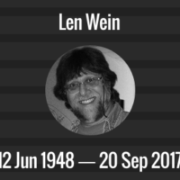 Len Wein Death Anniversary - 20 Sep 2017
