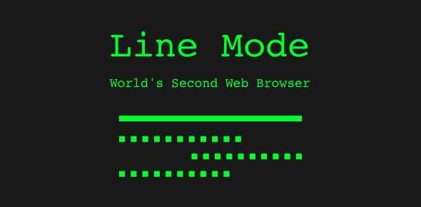 Line Mode - World's second web browser