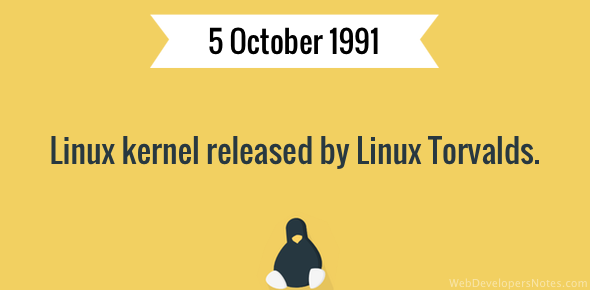 Linux kernel released by Linux Torvalds