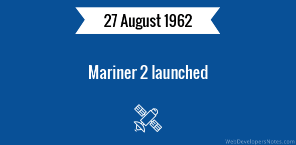 Mariner 2 launched cover image