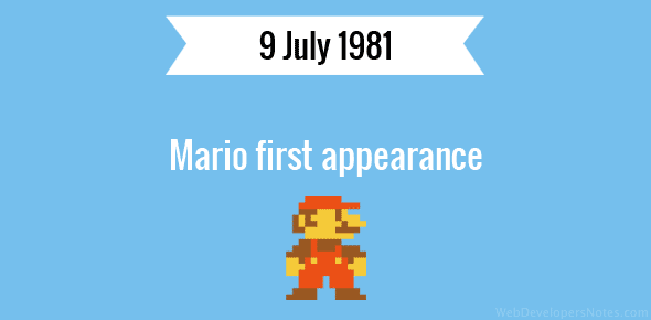 Mario first appearance