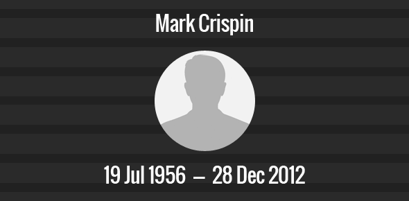 Mark Crispin Death Anniversary - 28 December 2012