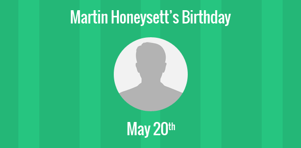 Martin Honeysett Birthday - 20 May 1943