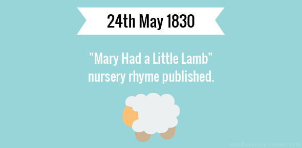 “Mary Had a Little Lamb” published cover image