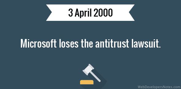 Microsoft loses the antitrust lawsuit cover image