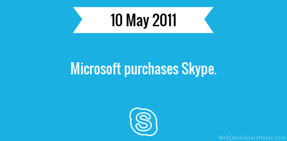 Microsoft purchases Skype cover image