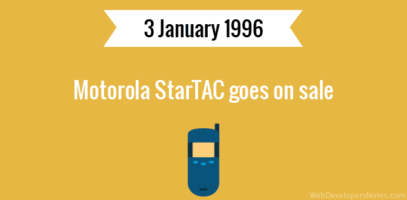 Motorola StarTAC goes on sale cover image