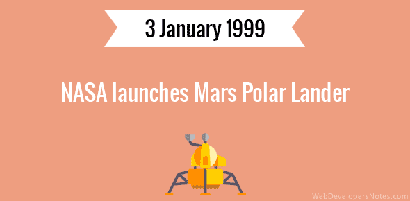 NASA launches Mars Polar Lander cover image