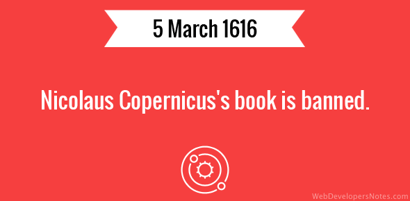 Nicolaus Copernicus’s book is banned cover image