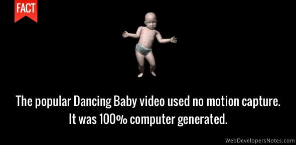 Dancing baby used no motion capture