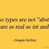 Those types are not "abstract"; they are as real as int and float.