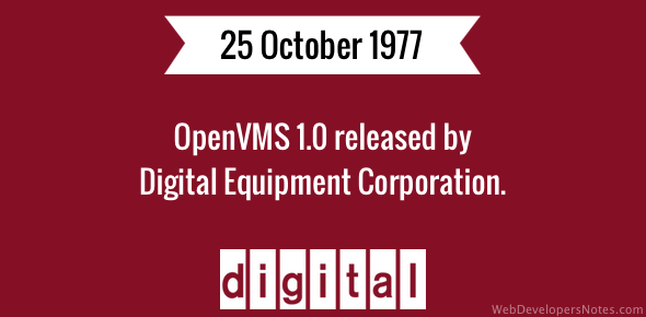 OpenVMS released cover image
