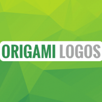 Origami logos of famous companies and popular web sites