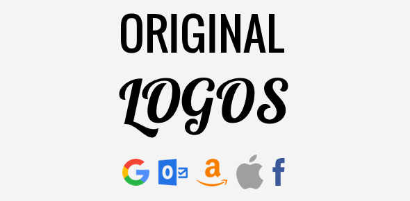 Original logos of famous web services cover image