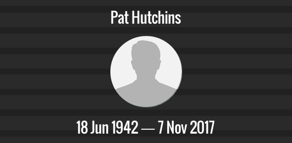 Pat Hutchins Death Anniversary - 7 Nov 2017