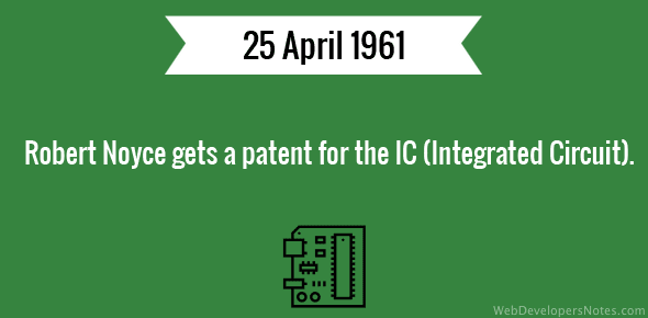 Patent for IC – Robert Noyce cover image