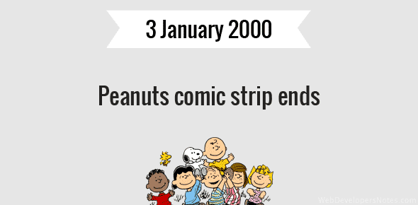 Peanuts comic strip ends cover image