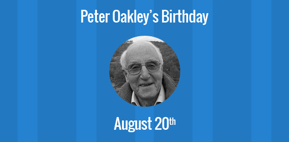 Birthday Peter Oakley: