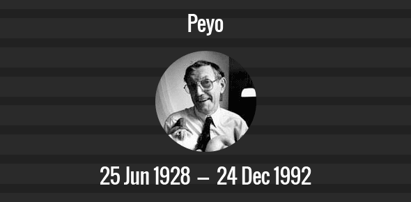 Peyo Death Anniversary - 24 December 1992