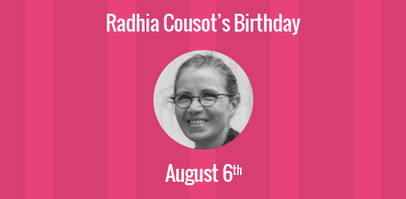 Radhia Cousot Birthday - 6 August 1947