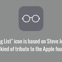 Reading list icon a tribute to Steve Jobs