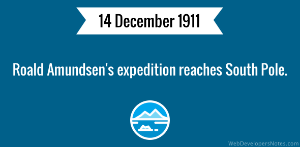 Roald Amundsen expedition reaches South Pole cover image