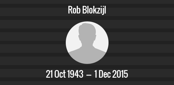 Rob Blokzijl Death Anniversary - 1 December 2015