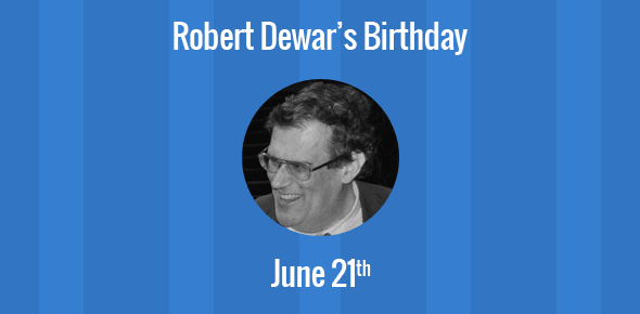 Robert Dewar cover image