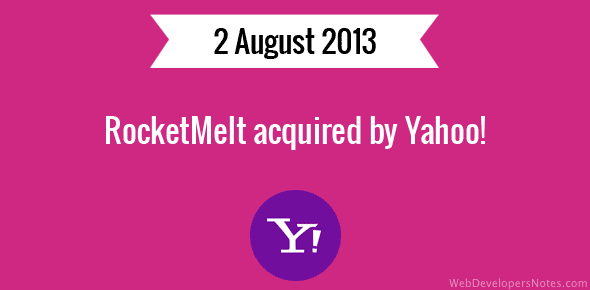 RocketMelt acquired by Yahoo! cover image