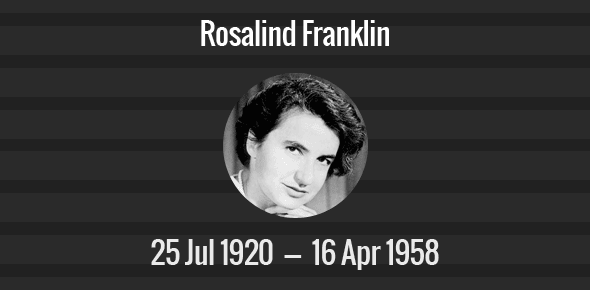 Rosalind Franklin death anniversary