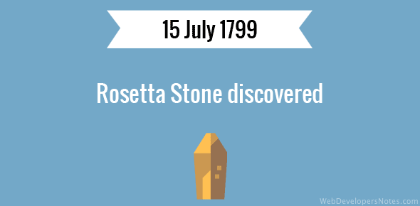 Rosetta Stone discovered cover image