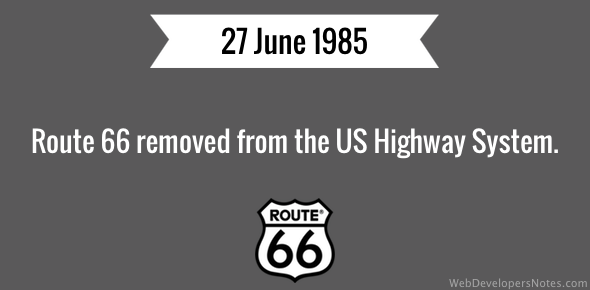 Route 66 removed cover image