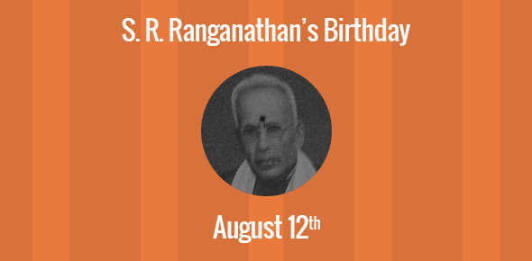 S. R. Ranganathan cover image