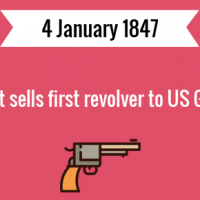 Samuel Colt sells first revolver to US Government
