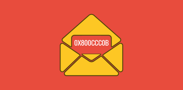 Sending email error – number 0X800CCC0B cover image