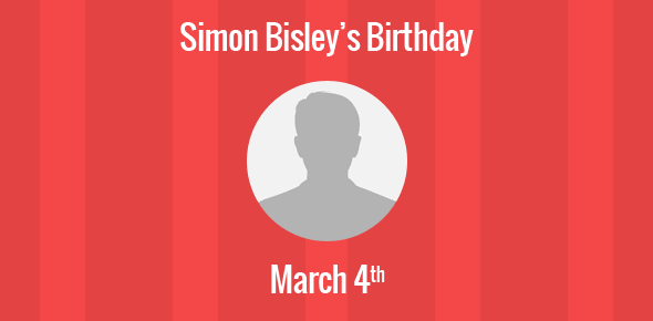 Simon Bisley Birthday - 4 March 1962