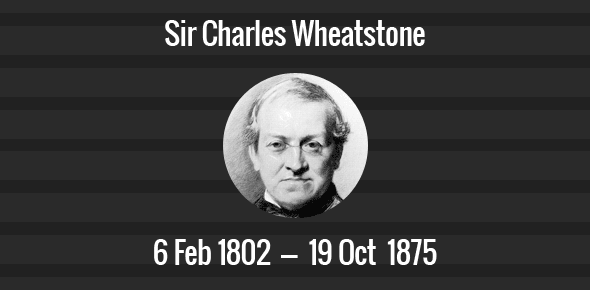 Sir Charles Wheatstone cover image