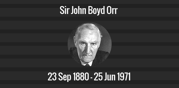 Sir John Boyd Orr cover image