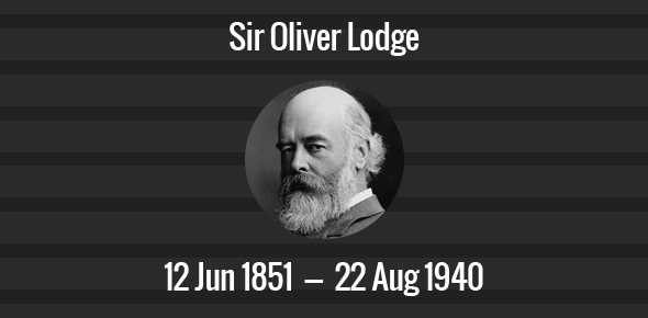 Sir Oliver Lodge cover image