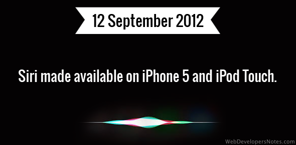 Siri made available on iPhone 5 and iPod Touch cover image
