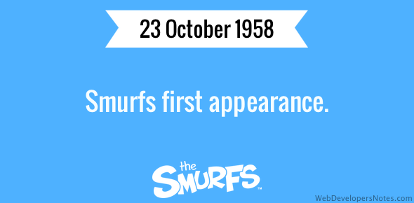 Smurfs first appearance cover image