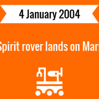 Spirit rover lands on Mars