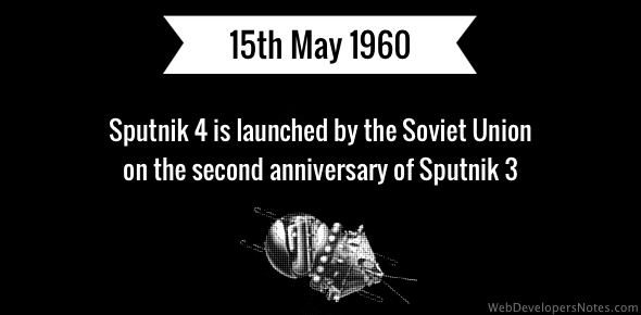 Sputnik 4 launched