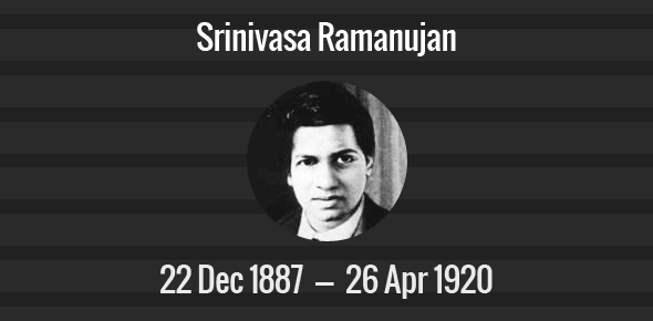 Srinivasa Ramanujan cover image