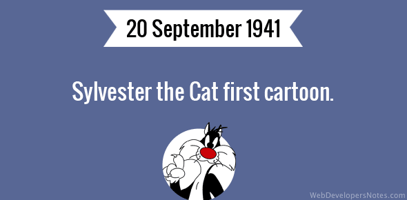 Sylvester the Cat first cartoon cover image